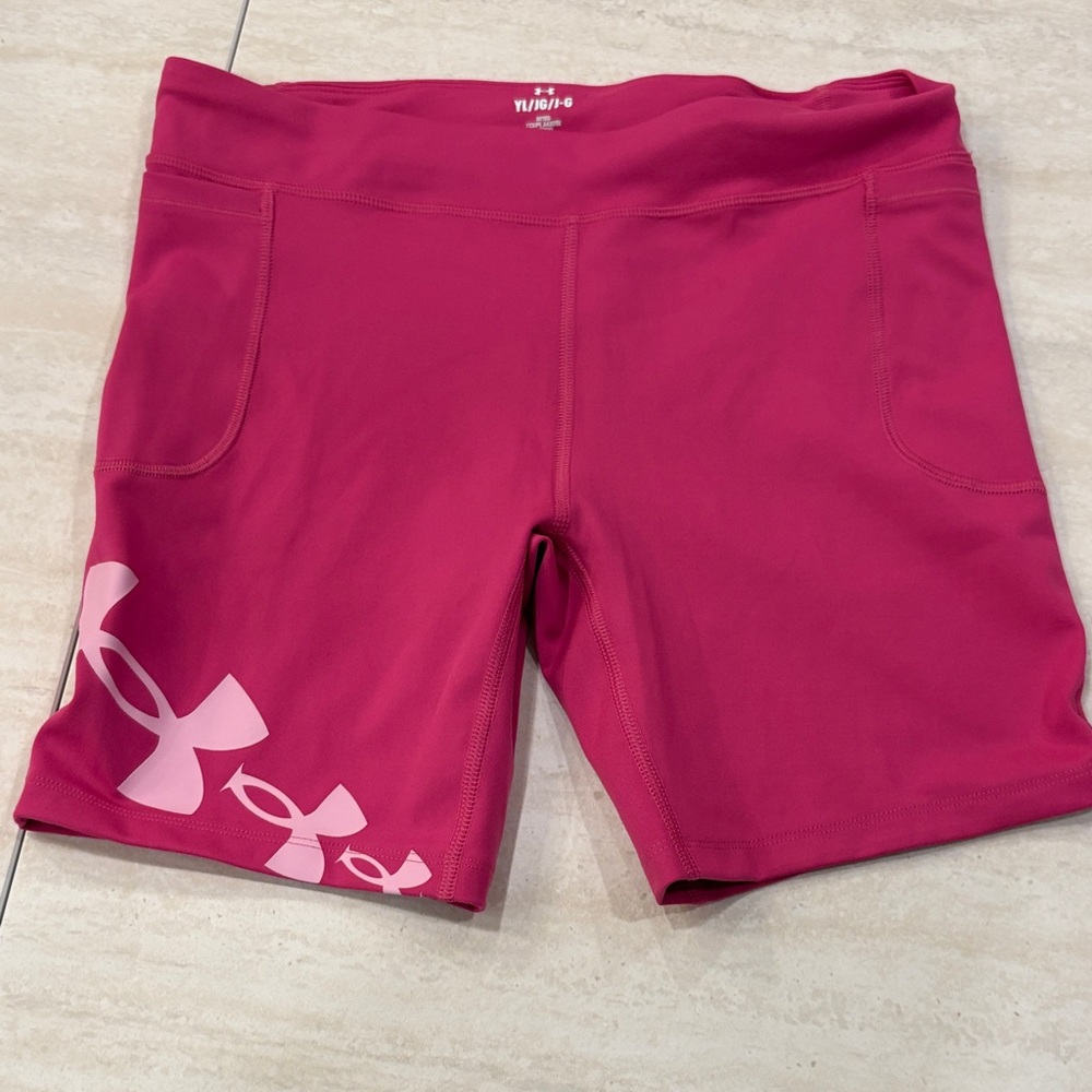 Under Armour Women's Fuchsia Athletic Shorts